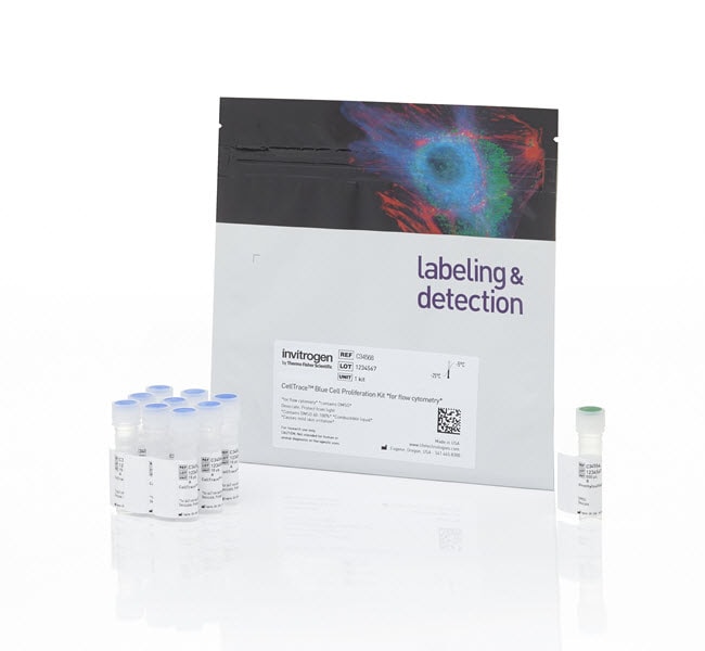 CellTrace&trade; Blue Cell Proliferation Kit, for flow cytometry