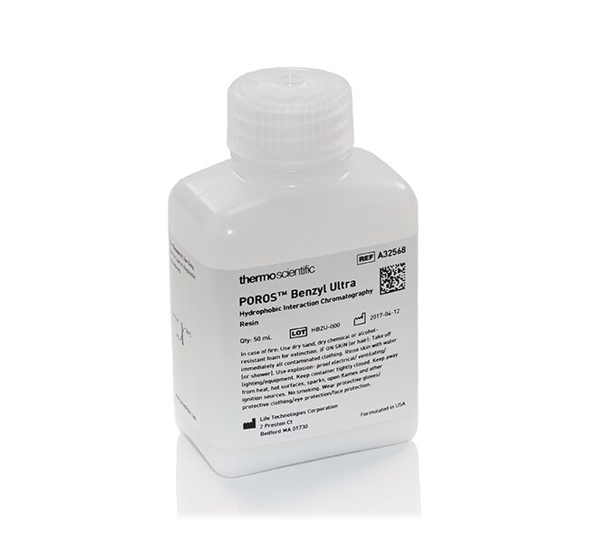 POROS&trade; Benzyl Ultra Hydrophobic Interaction Chromatography (HIC) Resin