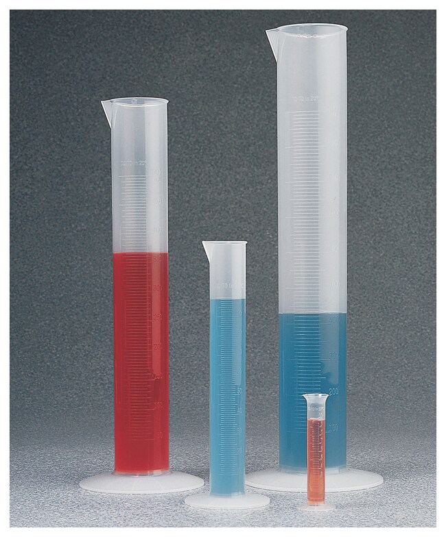 Nalgene&trade; 聚丙烯经济型塑料带刻度量筒