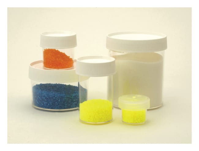 Nalgene&trade; Wide-Mouth Straight-Sided PMP Jars with White Polypropylene Screw Closure