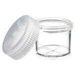 Nalgene&trade; Wide-Mouth Straight-Sided PMP Jars with White Polypropylene Screw Closure