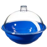 Nalgene&trade; 可高压灭菌聚丙烯干燥器：蓝色主体，带透明聚碳酸酯盖
