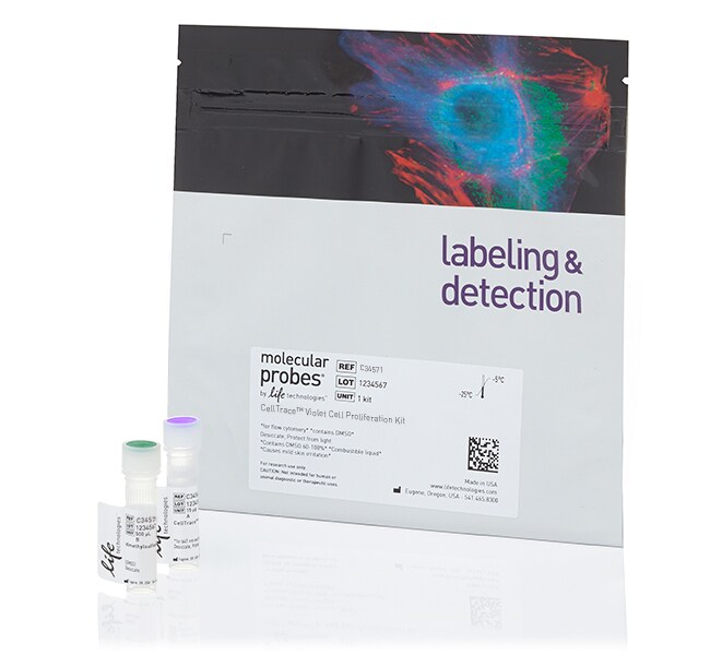 CellTrace&trade; Violet Cell Proliferation Kit, for flow cytometry