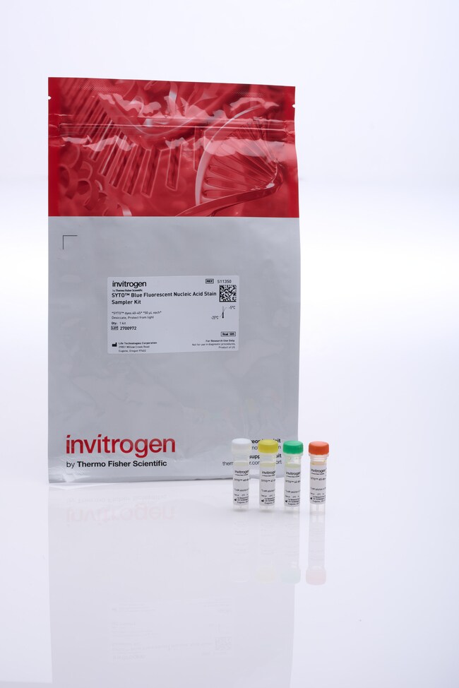 SYTO™ Blue Fluorescent Nucleic Acid Stain Sampler Kit (SYTO™ dyes 40, 41, 42, 45)
