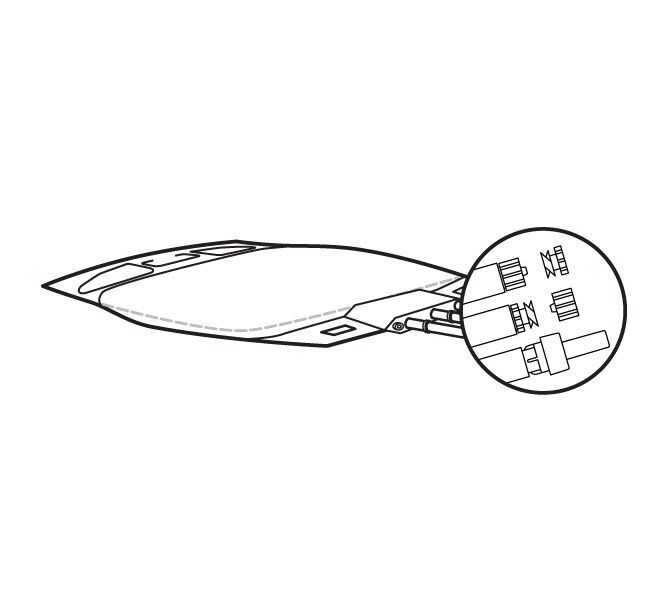2D Labtainer™ BioProcess Container (BPC), ASI™ 26/77 film, 3 ports, Luer Lock insert and body connectors with reducers, injection site