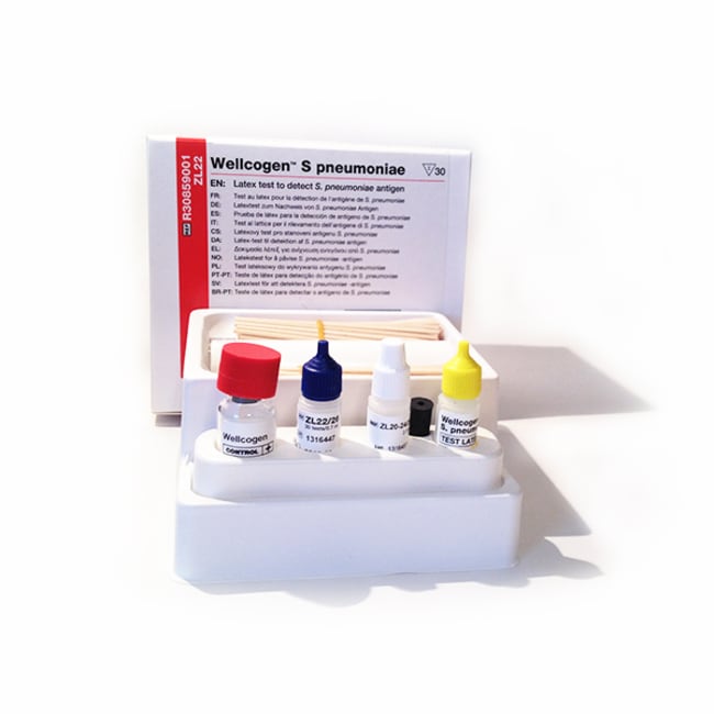 Wellcogen&trade; Streptococcus pneumoniae Rapid Latex Agglutination Test, Wellcogen S. pneumoniae Kit