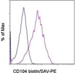 CD104 (Integrin beta 4) Antibody in Flow Cytometry (Flow)